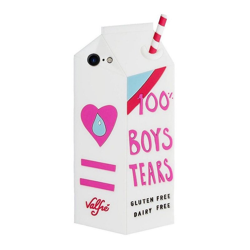 美國 Valfre / Boys Tears 牛奶盒 3D iPhone 手機殼 - 手機殼/手機套 - 矽膠 白色