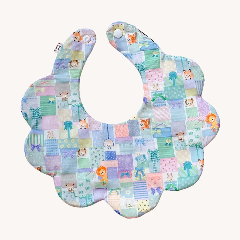 Little Animal Party-Slobber Bib - Bibs - Cotton & Hemp Multicolor