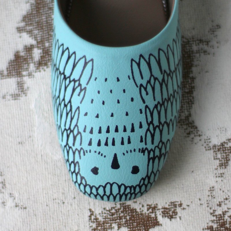 CLOAKROOMS OF .Fuller indoor slippers owl owl design-mint two-color style - รองเท้าแตะในบ้าน - หนังเทียม หลากหลายสี