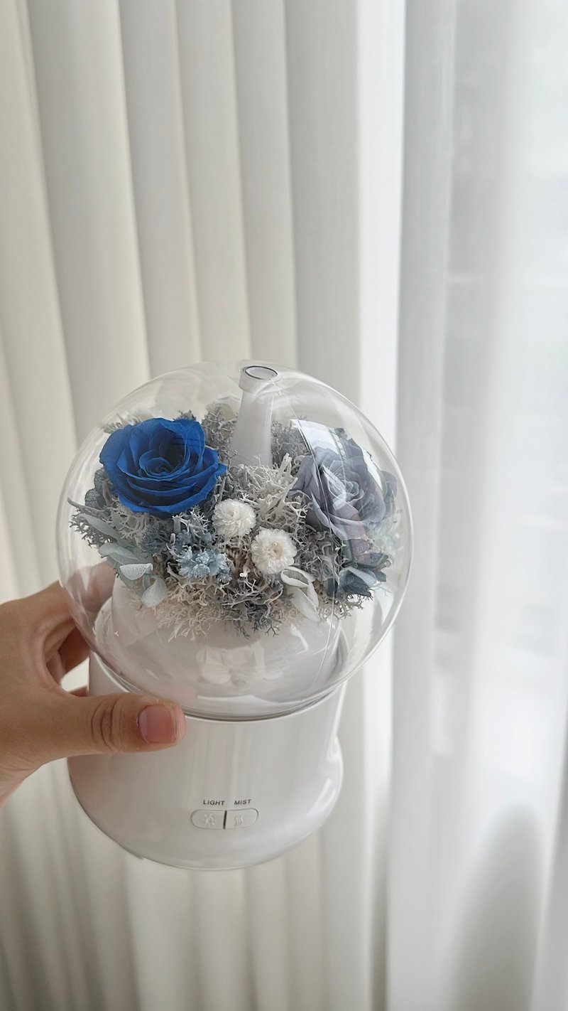 Flora Flower永生花水氧機-寶藍色(卡片) - 乾燥花/永生花 - 植物．花 藍色