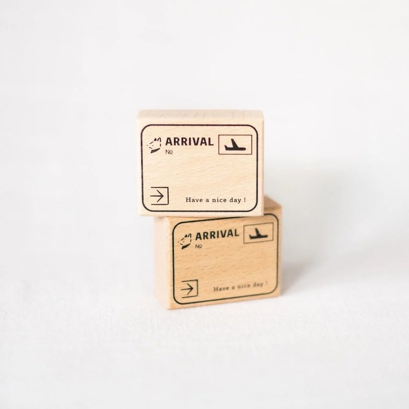 Huji Customs Seal Arrival | Single Stamp - ตราปั๊ม/สแตมป์/หมึก - ไม้ 