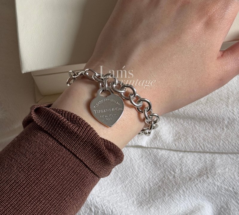 二手中古Tiffany&Co. Return to 925純銀 手鈪 手鏈 - 手鍊/手環 - 純銀 銀色