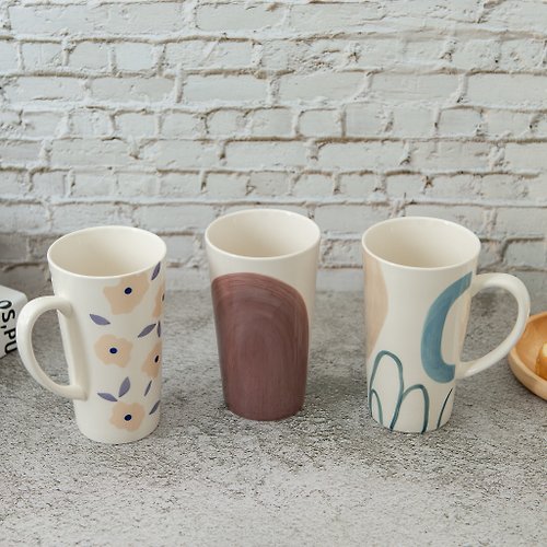 intuchaihouse Coffee mugs, water mugs, tea mugs TALL 500ml / mixed