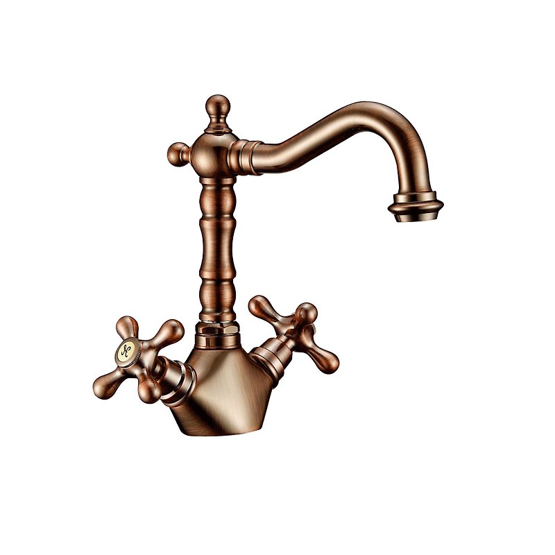 [MULTI Baigong Room] MTB15ABR Classic European Style Basin Faucet Made by MIT - Bathroom Supplies - Copper & Brass 