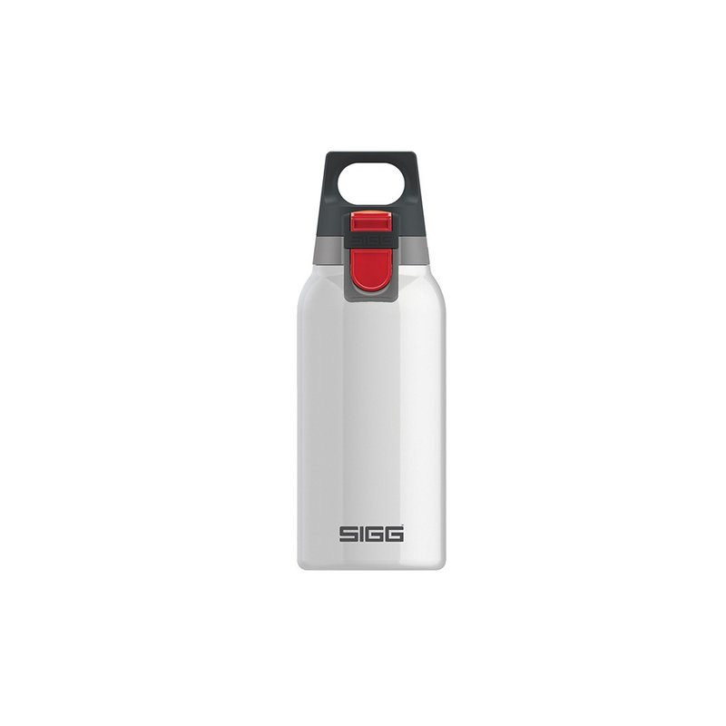 Swiss century-old SIGG H&C pop-top Stainless Steel thermos bottle/vacuum thermos bottle 300ml - Pure Snow - Vacuum Flasks - Stainless Steel White