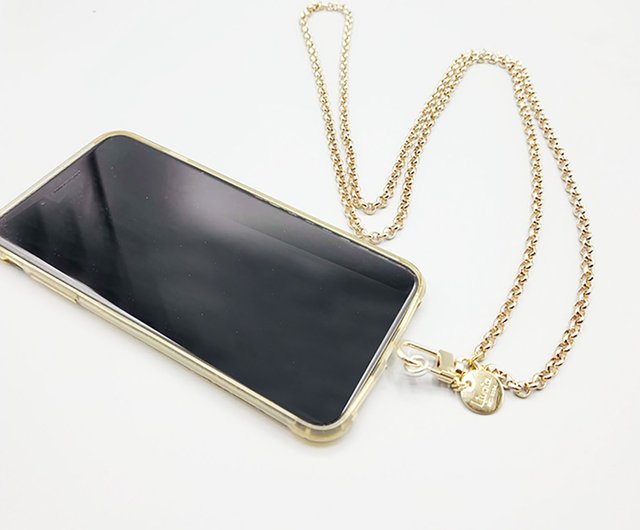 スマホロングチェーンストラップ 18Kゴールド - ショップ liucia-japan