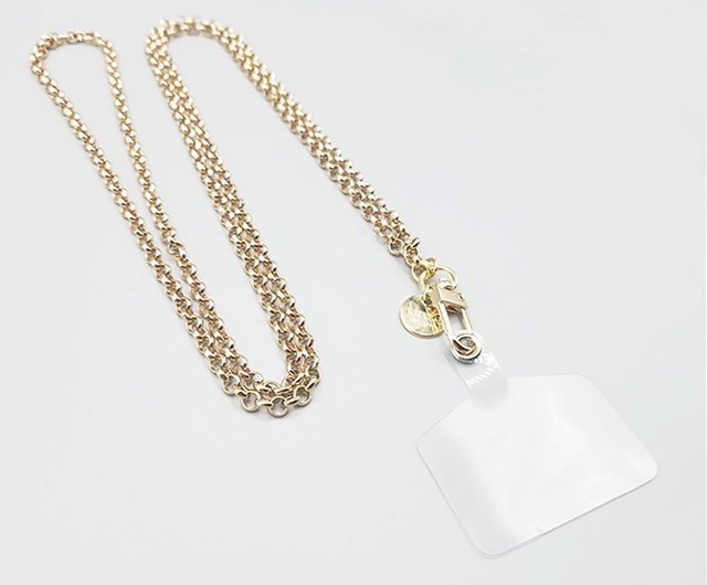 スマホロングチェーンストラップ 18Kゴールド - ショップ liucia-japan