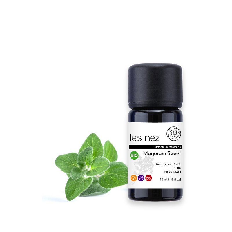 【Les nez 香鼻子】天然單方甜馬鬱蘭純精油 10ML - 香氛/精油/擴香 - 精油 黑色