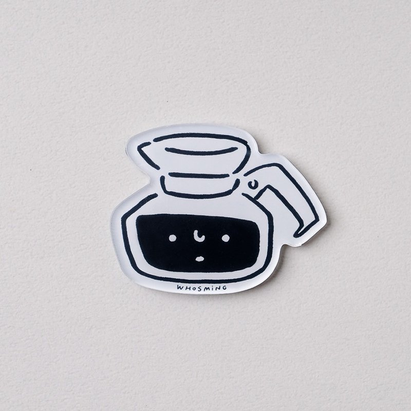 Styling Magnet-Coffee Pot - Magnets - Plastic White