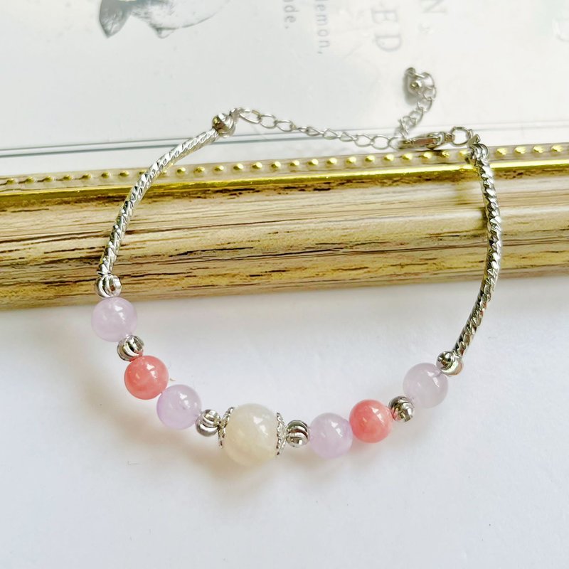 Natural Stone Crystal Bracelet - สร้อยข้อมือ - คริสตัล หลากหลายสี