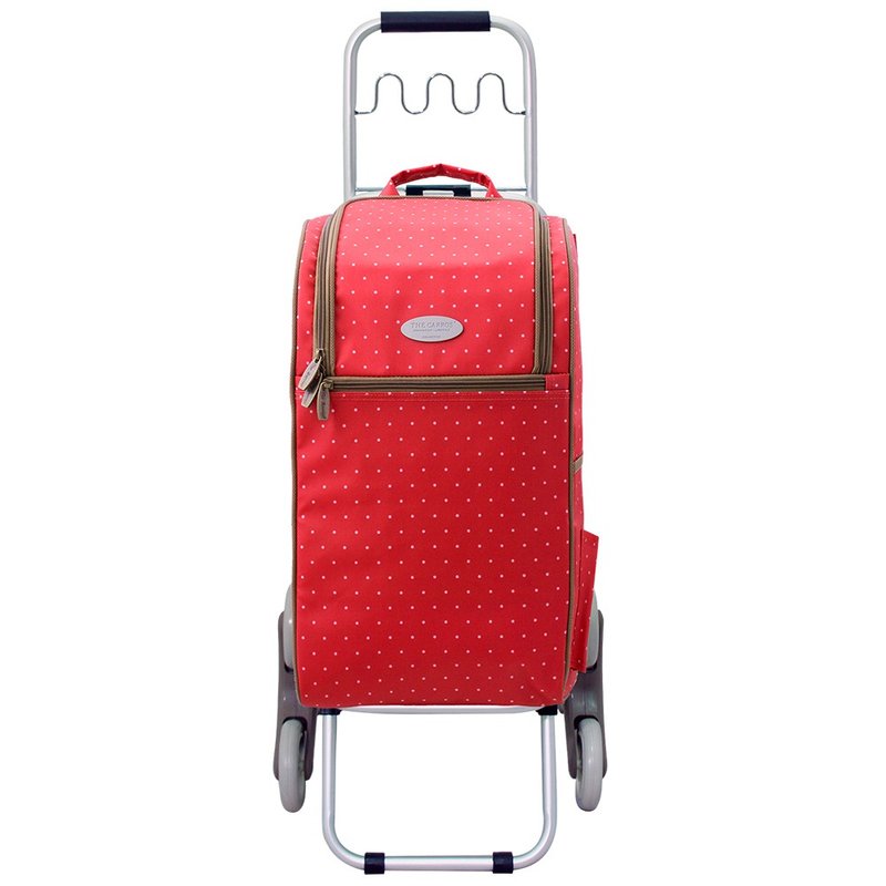 The carros Caro 30L thermal and cold insulation three-wheel wave hook folding shopping cart - red water jade - ชุดเดินป่า - วัสดุกันนำ้ 