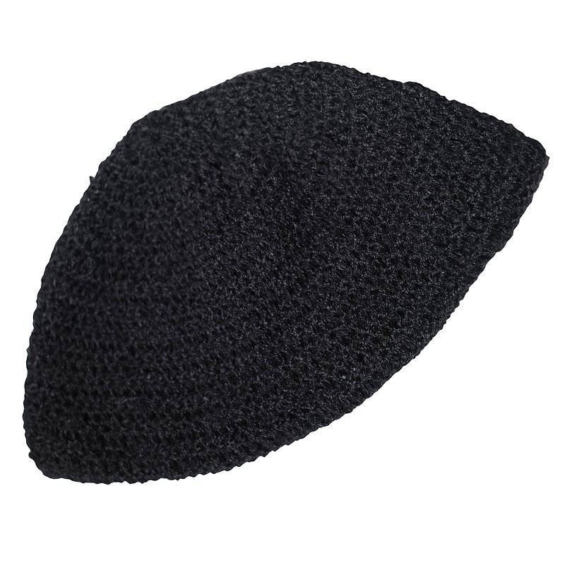 Knitted Hat - หมวก - ขนแกะ สีดำ