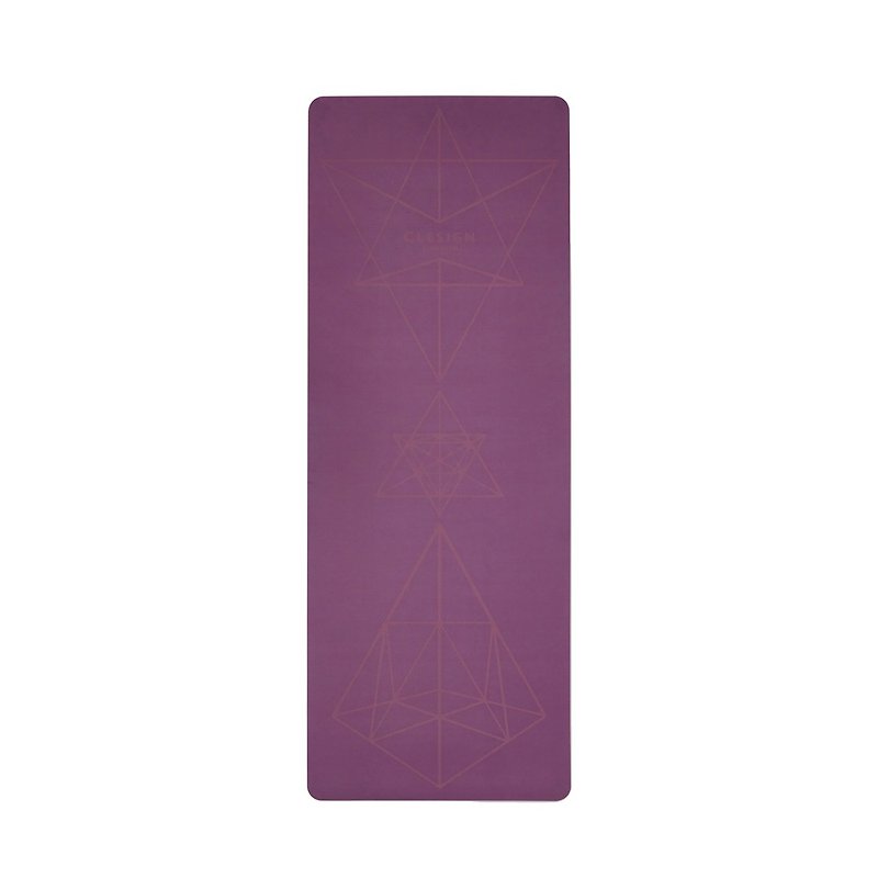 【Clesign】COCO Diamond Mat Yoga Mat 4.5mm - Pansy - Yoga Mats - Other Materials Purple