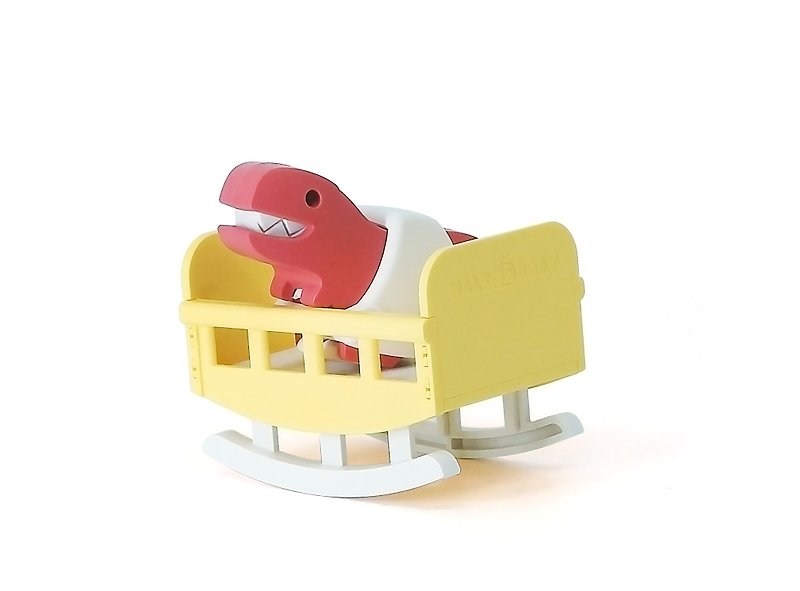 Halftoys Baby Dino T-rex STEAM Toy - Items for Display - Plastic Red