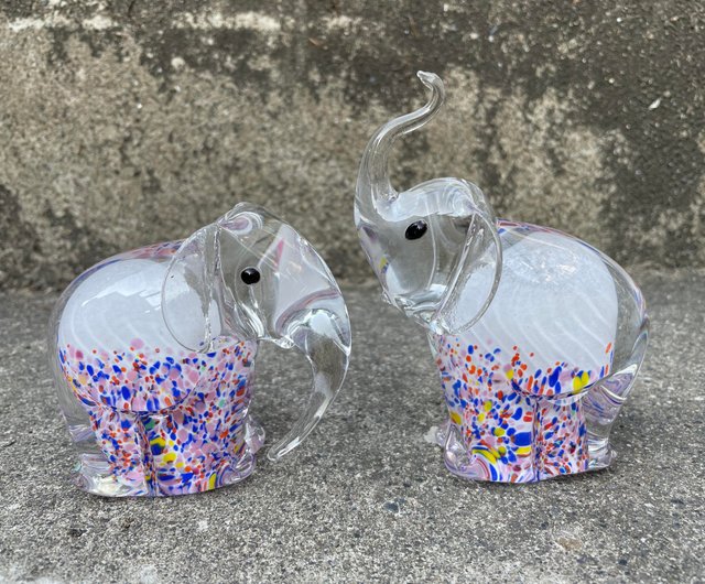 【いいね不要】ゾウ 像 アクセサリー入れ 置物 ガラスビーズ 金属 エレファント エナメルBOX エレファント 大 象 個性的 金属製 インド