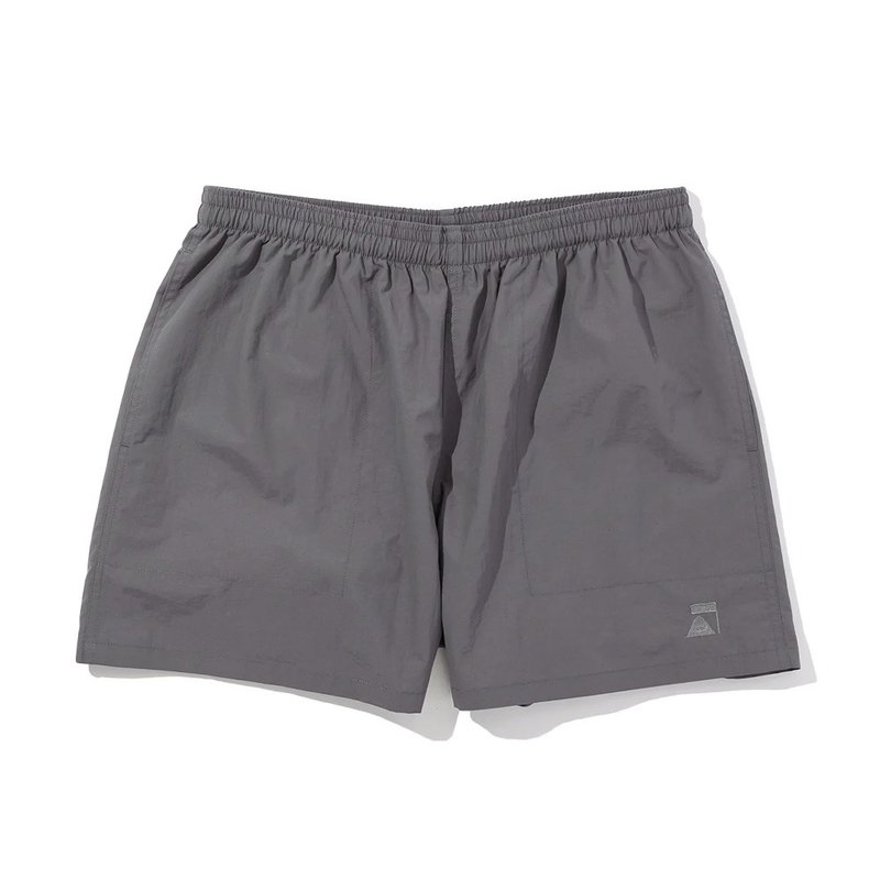 日本限定POLER NYLON WIDE STUFF SHORTS 尼龍寬版短褲 / 灰 - 男短褲/工作短褲 - 尼龍 灰色