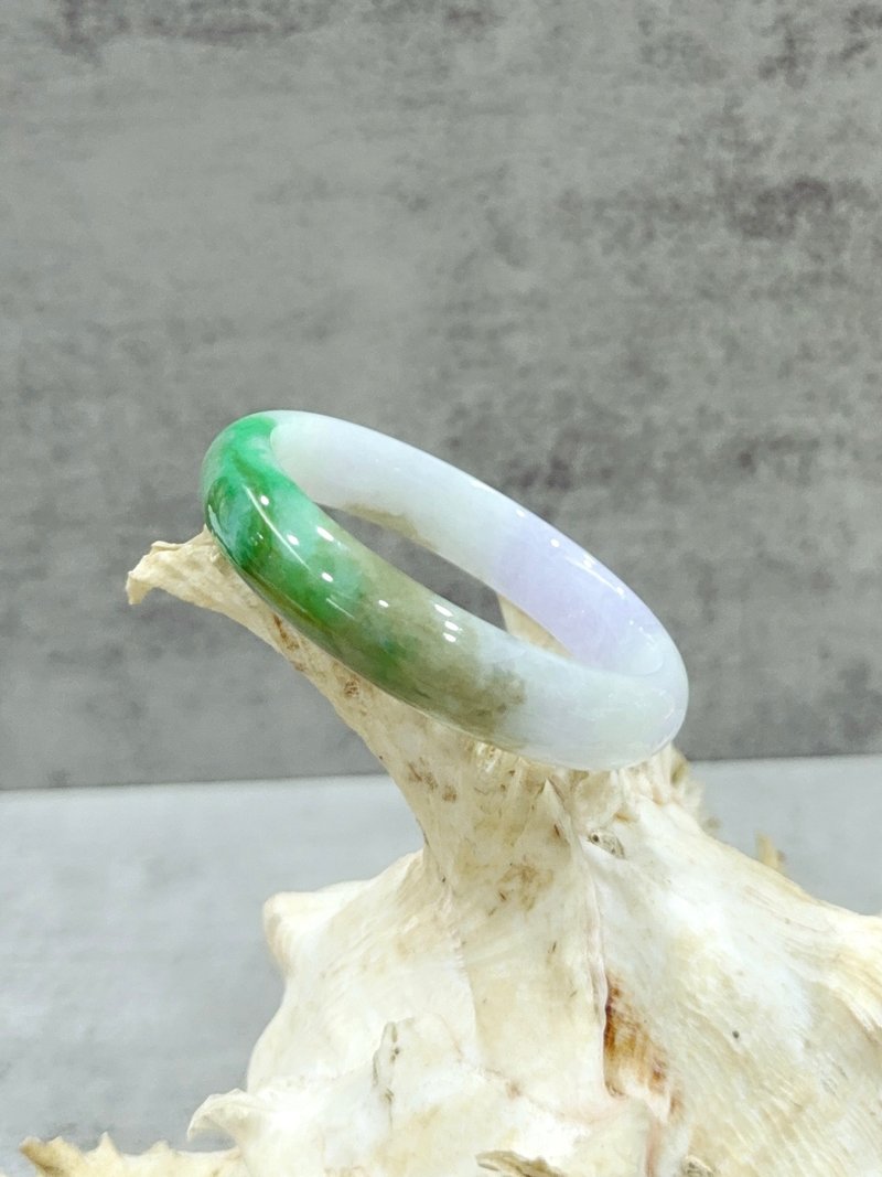 天然冰種翡翠手鐲 四喜 冰種 A貨玉石 天然緬甸翡翠 附鑑定證書 - 手鍊/手環 - 玉石 