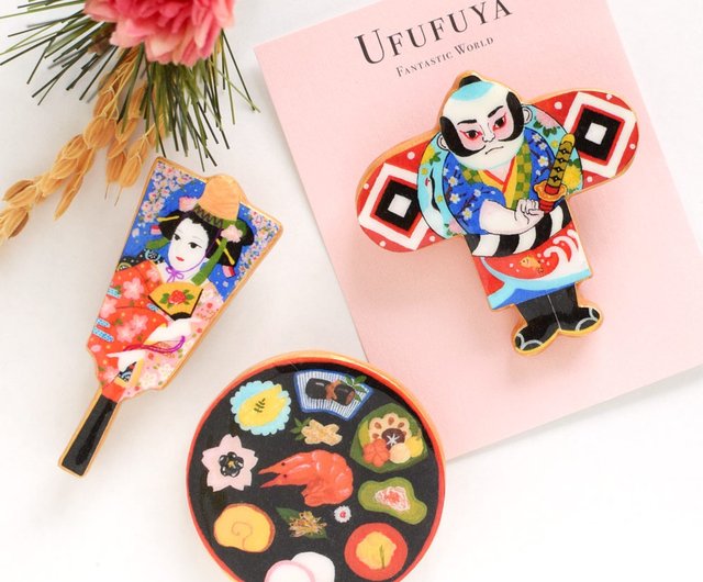 羽子板ブローチ お正月 Fantastic Brooch - ショップ Ufufuya ブローチ ...