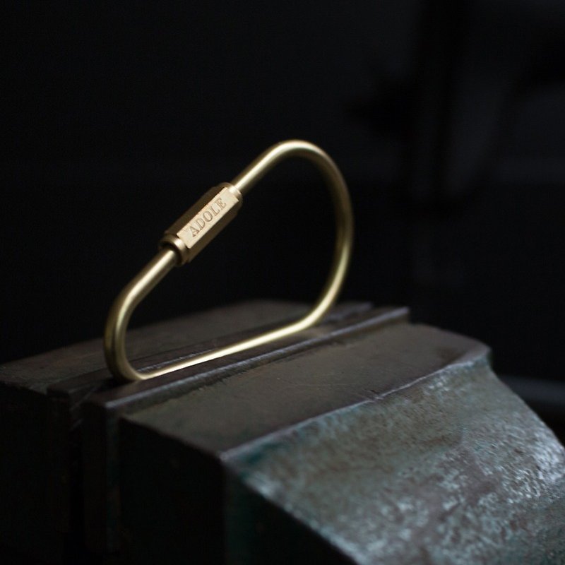Hand Bronze key ring / drop type Drop - Keychains - Other Metals 
