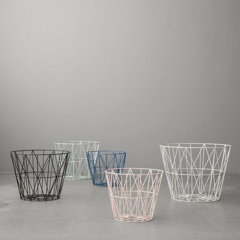 Wire Storage Basket | Ferm Living - ชั้นวาง/ตะกร้า - โลหะ หลากหลายสี