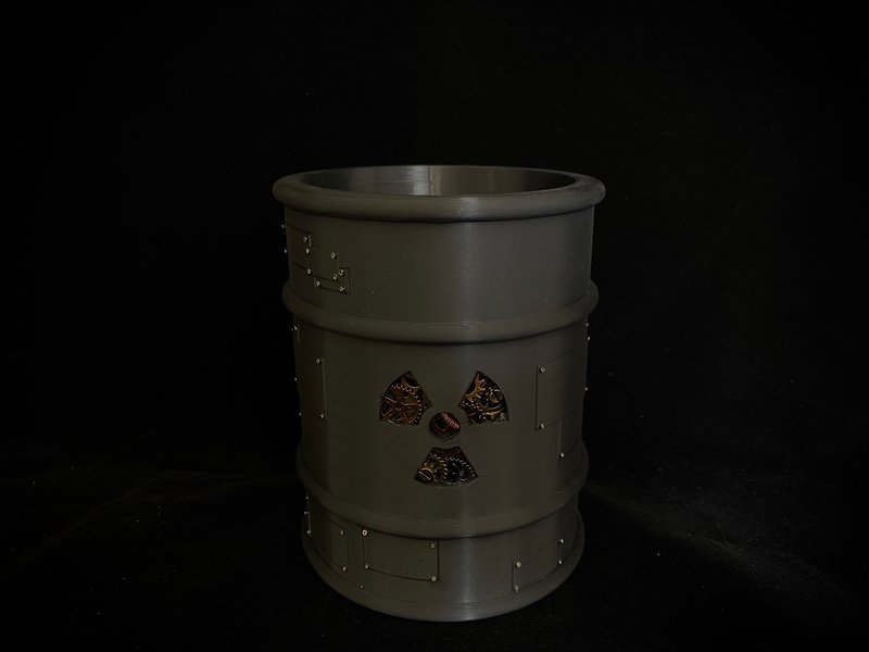蒸汽龐克 輻射盆 B款 - 花瓶/陶器 - 塑膠 黑色