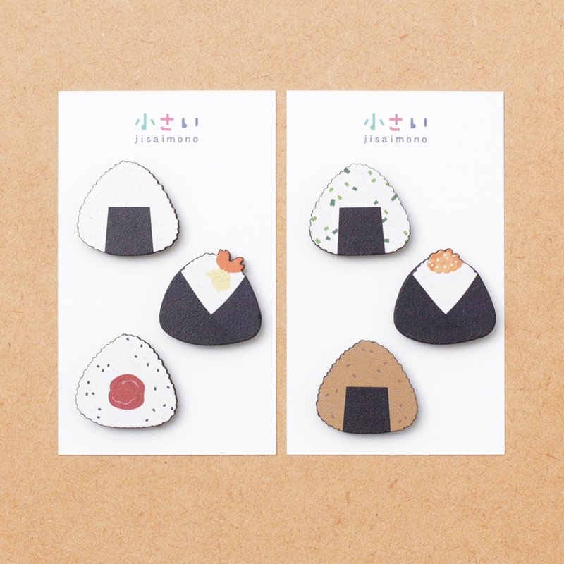 Small rice ball magnet set (six packs) - แม็กเน็ต - ไม้ 