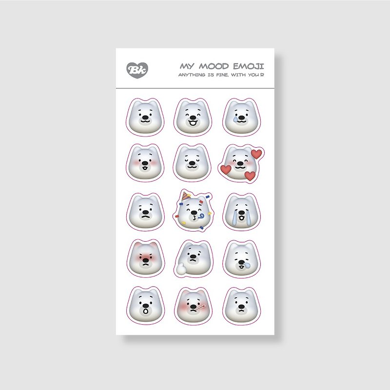 Dudu's mood emoji | Beekei sticker - 紙膠帶 - 紙 
