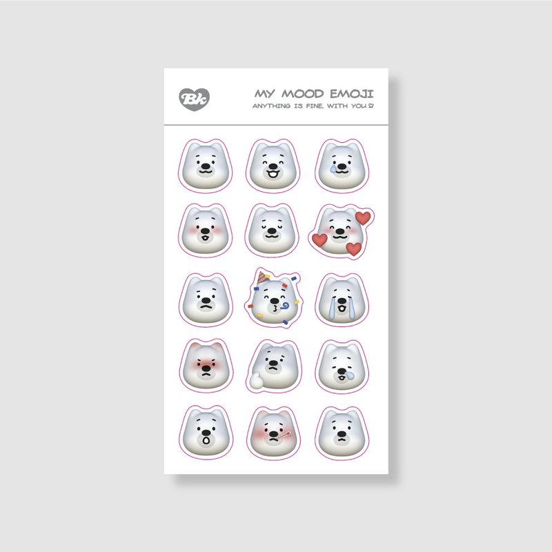 Dudu's mood emoji | Beekei sticker - Washi Tape - Paper 