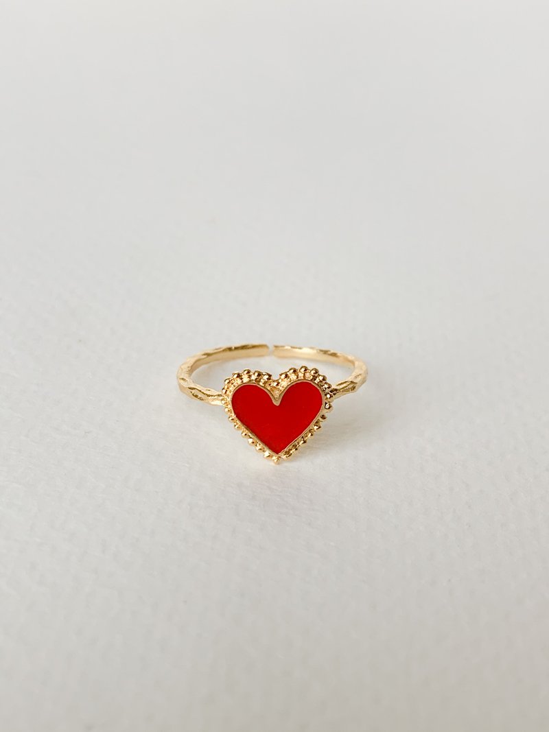 Heart Ring ( v1) - 戒指 - 銅/黃銅 