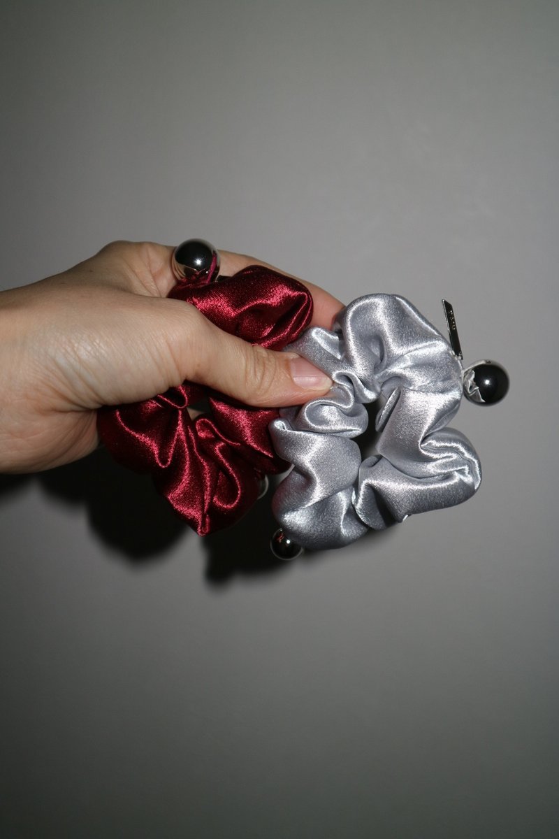 scrunchie - เครื่องประดับผม - ไฟเบอร์อื่นๆ หลากหลายสี