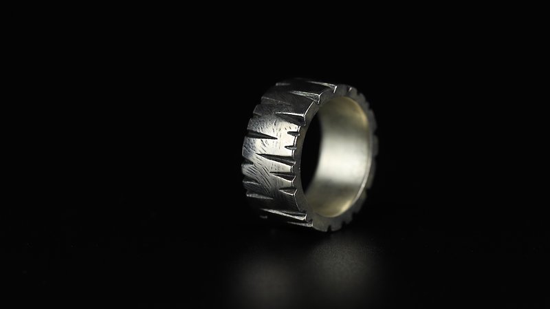 -Manufacture-Mark SCAR 925 Silver(Men's Ring) - แหวนทั่วไป - เงินแท้ สีเงิน