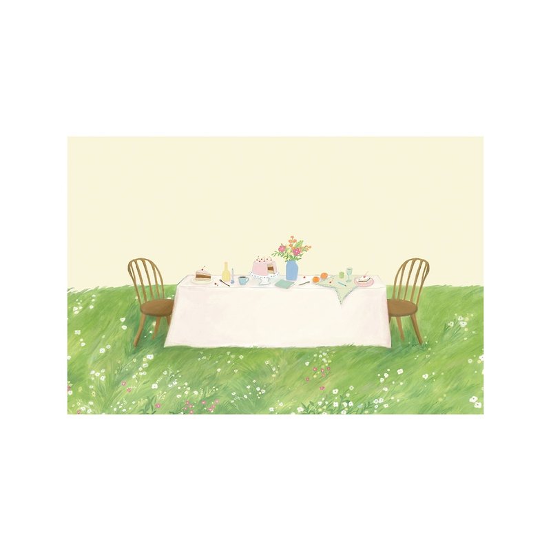Postcard tea party - การ์ด/โปสการ์ด - กระดาษ หลากหลายสี