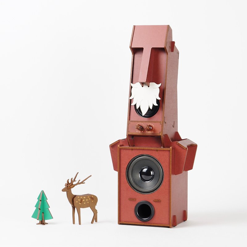 Luxury Santa Set (Stereo Puzzle - 1.1 Channel) - ลำโพง - ไม้ หลากหลายสี