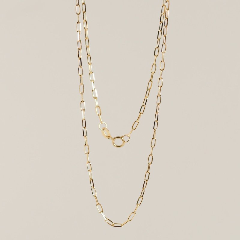 18K Gold Mini Link Chain Necklace - สร้อยคอ - เครื่องประดับ 