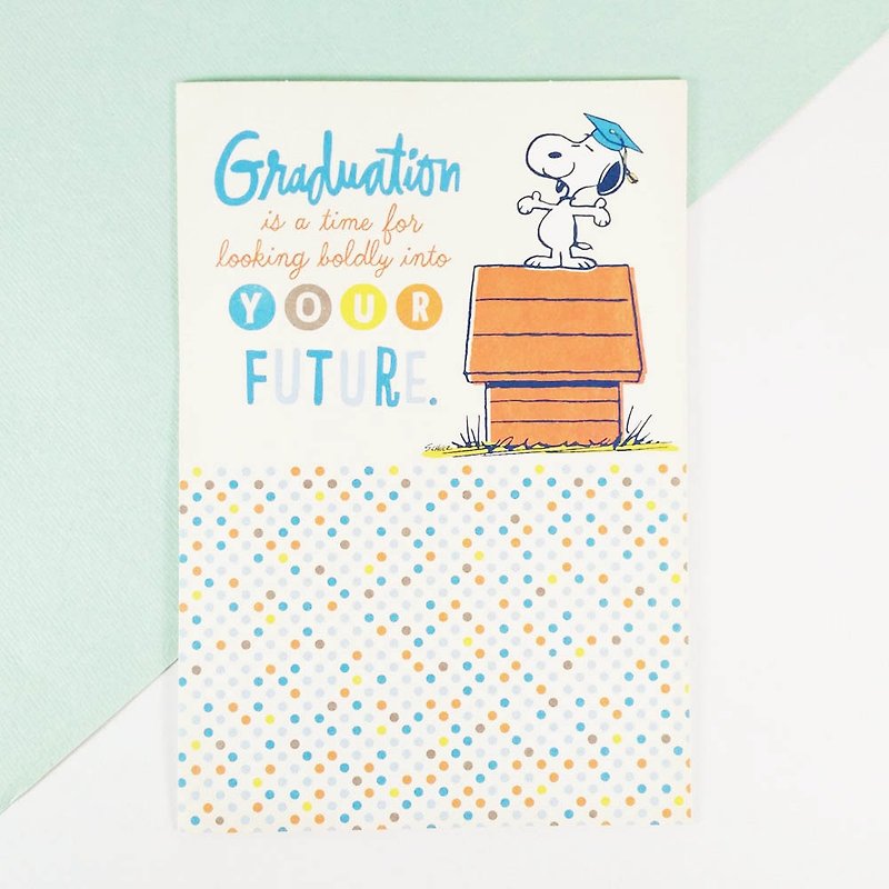 Snoopy snoopy brave dream [graduation card] - การ์ด/โปสการ์ด - กระดาษ ขาว