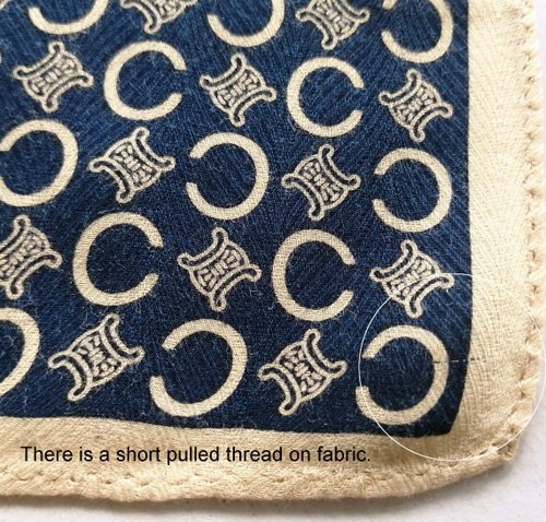 セリーヌ ヴィンテージ ハンカチ ラグジュアリー メンズ ポケット