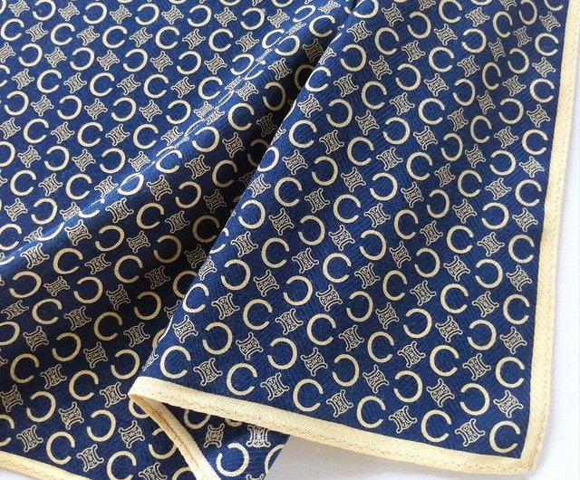 セリーヌ ヴィンテージ ハンカチ ラグジュアリー メンズ ポケット