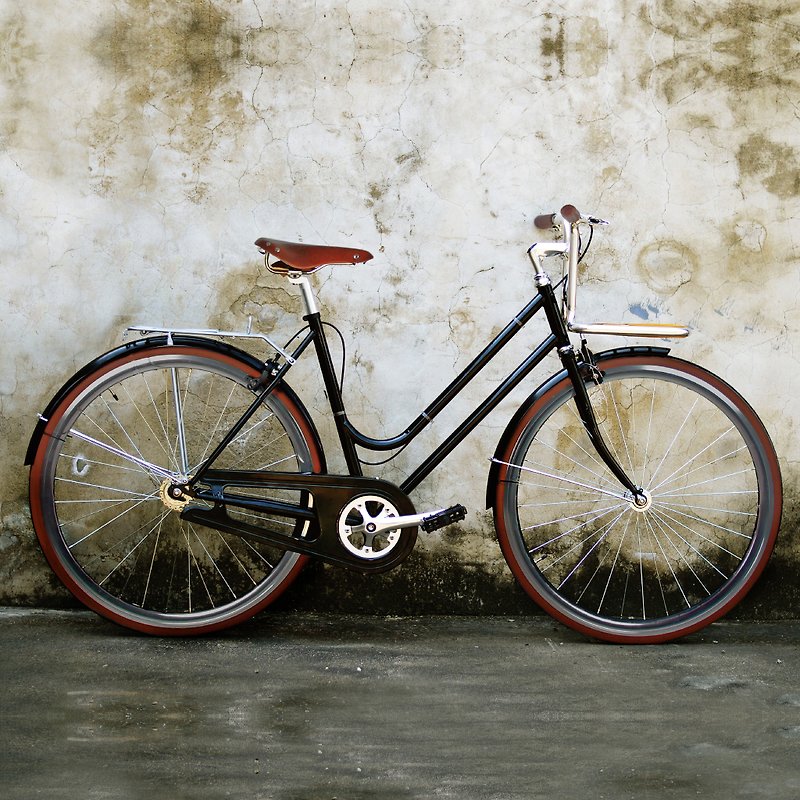 SE IC |手でヴィンテージレトロな街の車 - 自転車・サイクリング - 金属 ブラック