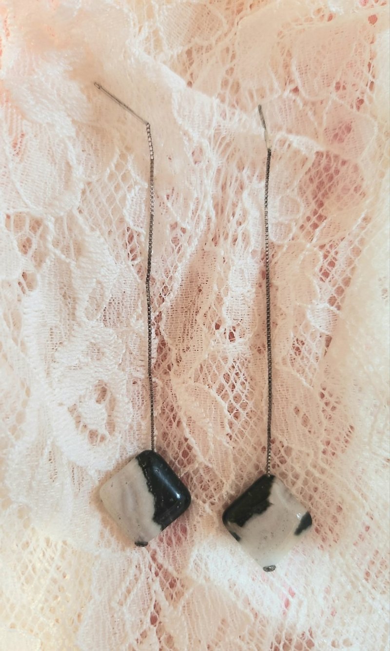 【畢業禮物】【滿額優惠】瑪瑙S925純銀耳環 - 耳環/耳夾 - 其他材質 多色