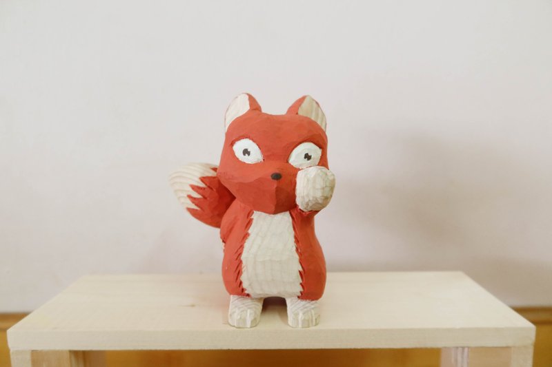 the Little Fox - Stuffed Dolls & Figurines - Wood 