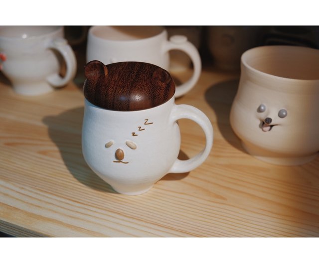 Cute Bear Mug - Ceramic - 3 Patterns - ApolloBox