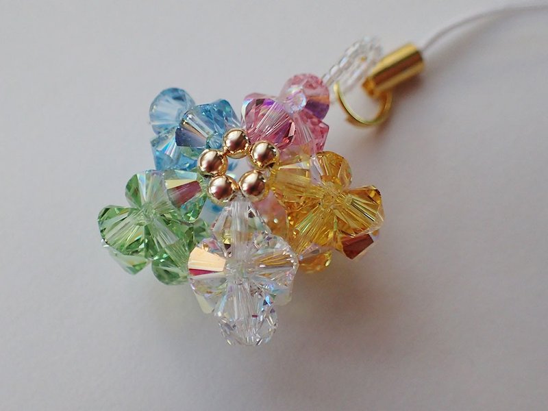 幸運星星  吊飾  五行色  SWAROVSKI ELEMENTS(施華洛世奇元素) - 吊飾/掛飾 - 玻璃 多色