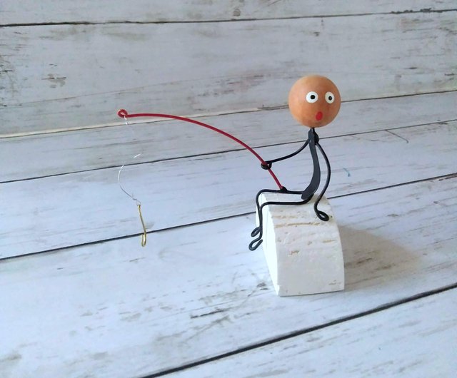 釣りをする人 - ショップ GOTTA DESIGN 人形・フィギュア - Pinkoi