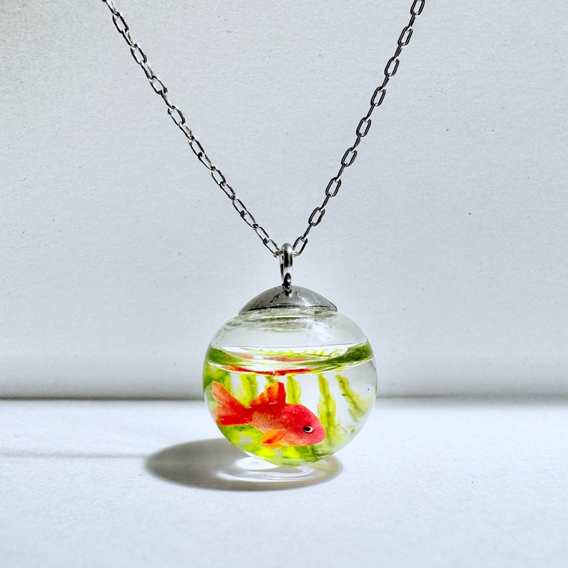 Made to order glass goldfish ball necklace - Necklaces - Glass 