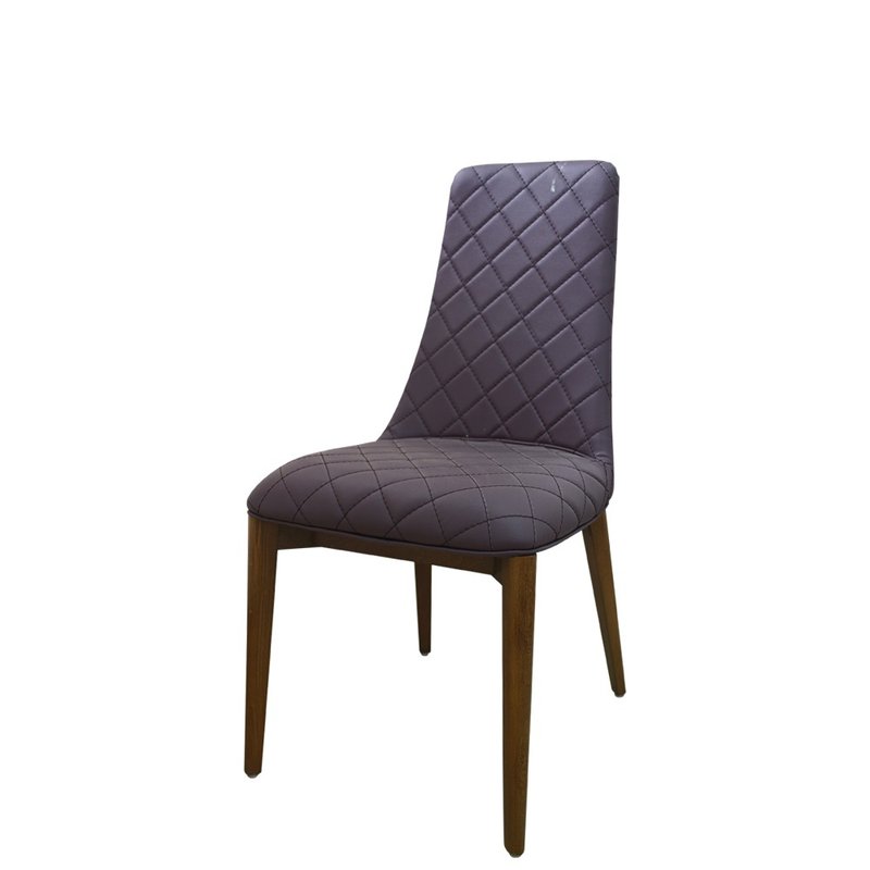 展示品出清 / 9098-1 小香風皮椅 - 椅子/沙發 - 人造皮革 紫色