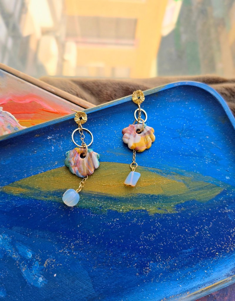 Mermaid's keepsake - ต่างหู - ดินเผา 