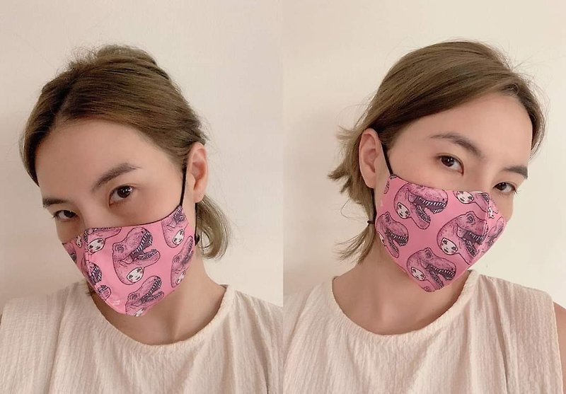 3D MASK, DINOSAUR HEAD - Other - Other Materials Pink