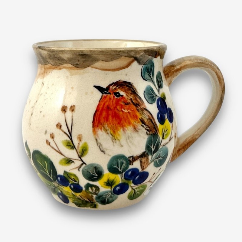 Polish hand-painted pottery-Pangpang Cup 220ml Tit Honey Fruit Series Limited Edition - แก้ว - ดินเผา หลากหลายสี