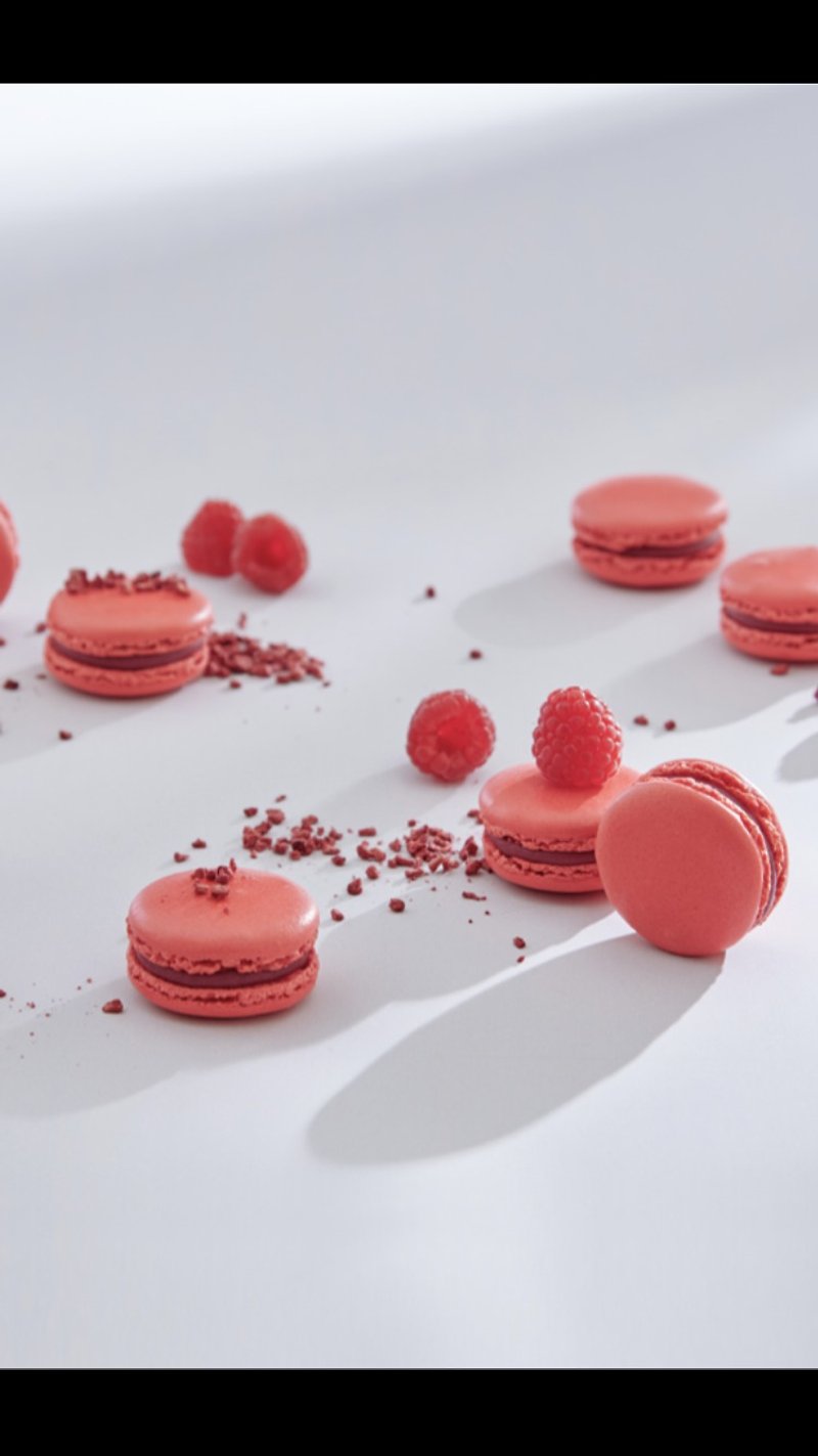 HERSTON【Raspberry Framboise】1 piece of macaron - Cake & Desserts - Other Materials Multicolor