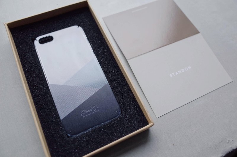 | StandOn | Classic Thread Phone Case - Independence Blue 車線質感電話殼 - 手機殼/手機套 - 塑膠 灰色